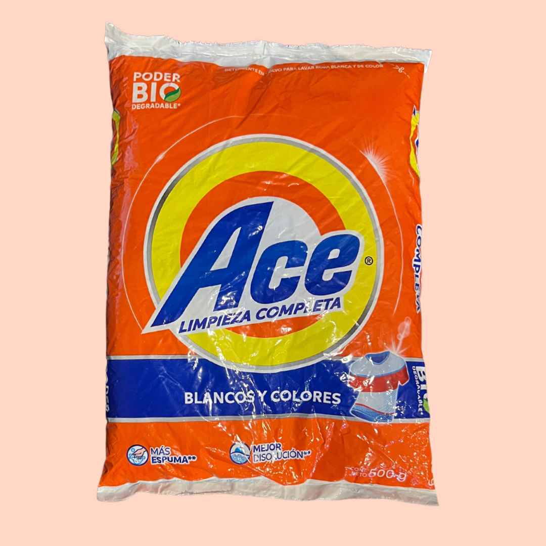 Polvo de lavandería Ace